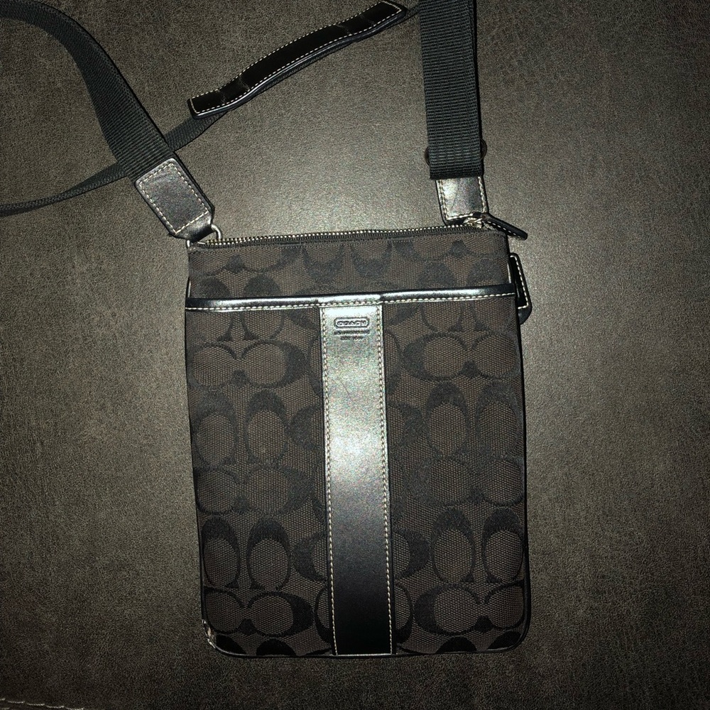 Black coach crossbody purse